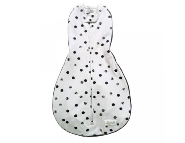 成長包巾 純白點點