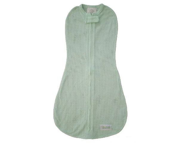 有機棉夏日網眼 粉綠